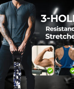 3-Way Natural Latex Resistance Band - Full Body Stretching & Strength Training