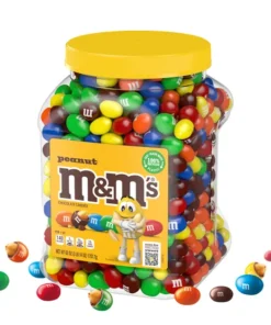 M&M's Chocolate Candy, Peanut, 62 oz Jar